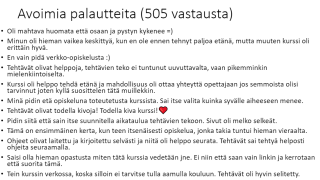 opiskelijapalaute