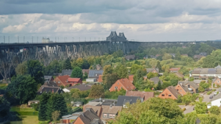 Maisemakuvaa opiskelijan matkaraportista Rendsburgista